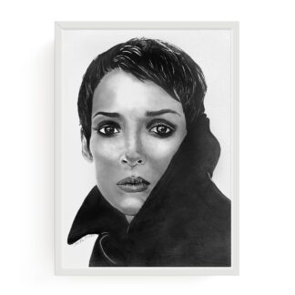 Winona Ryder disegno ritratto carboncino Chiara Vaccarino novel Academy accademia arte torino